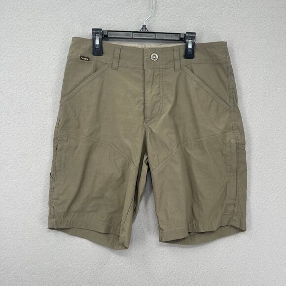 Kuhl Renegade Shorts Mens 30 Green Cargo Hiking Outdoors Trail Duralux Stretch - Picture 1 of 16